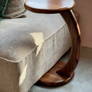 bijzettafeltjes set notelaar